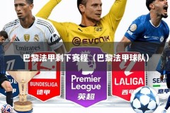 巴黎法甲剩下赛程（巴黎法甲球队）